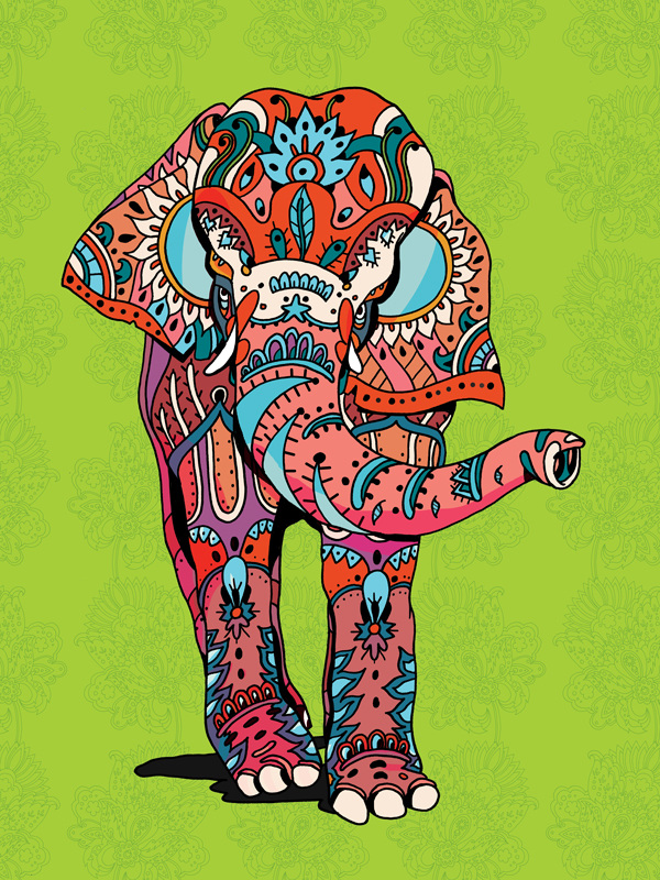 Locandina illustrata del River to River Florence Indian Film Festival 2019