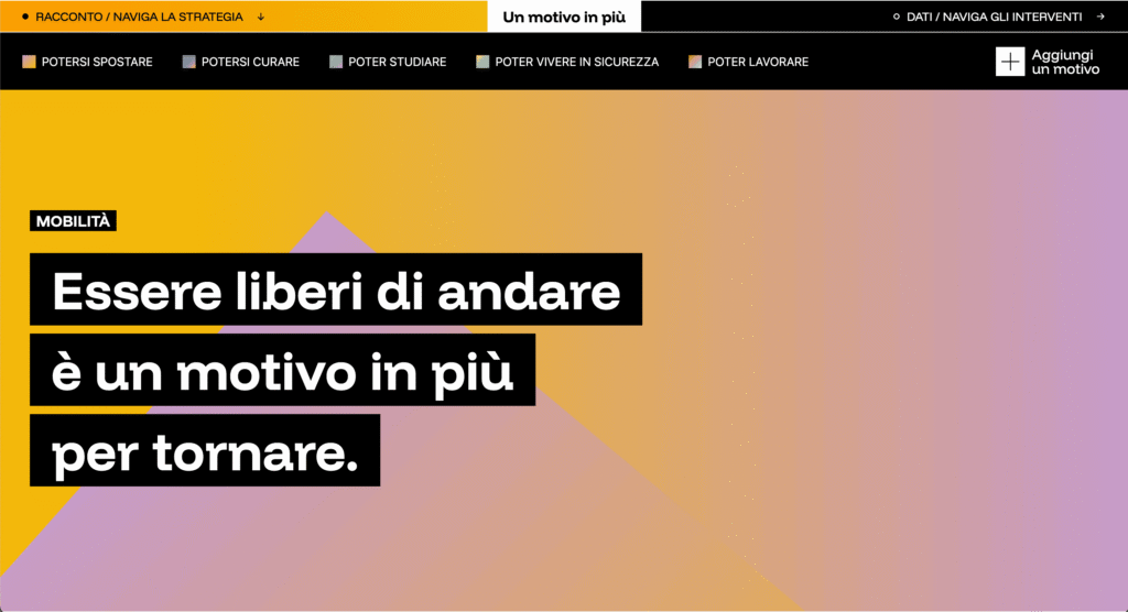Sito di racconto di Un motivo in più: la Strategia Territoriale Paesaggi Futuri raccontata per le Aree Interne della Toscana